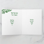 Weihnachtsmann mit Rabbit Fox und Eichhörnchen Dankeskarte (Innenseite)