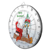 Weihnachtsmann mit Rabbit Fox und Eichhörnchen Dartscheibe (Vorderseite rechts)