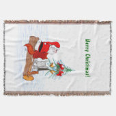 Weihnachtsmann mit Rabbit Fox und Eichhörnchen Decke (Vorderseite)