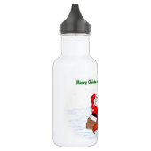 Weihnachtsmann mit Rabbit Fox und Eichhörnchen Edelstahlflasche (Links)