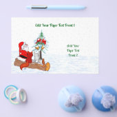 Weihnachtsmann mit Rabbit Fox und Eichhörnchen Flyer (Einzeln)