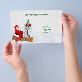 Weihnachtsmann mit Rabbit Fox und Eichhörnchen Flyer (Handgriff)