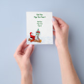 Weihnachtsmann mit Rabbit Fox und Eichhörnchen Flyer (Gruppe)