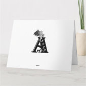 Weihnachtsmann mit Rabbit Fox und Eichhörnchen Karte (Rückseite)