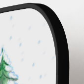 Weihnachtsmann mit Rabbit Fox und Eichhörnchen Pickleball Schläger (Linke Seite)
