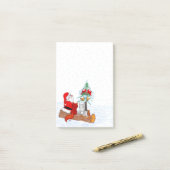 Weihnachtsmann mit Rabbit Fox und Eichhörnchen Post-it Klebezettel (Auf Schreibtisch)