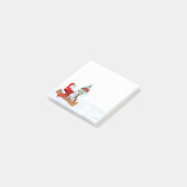 Weihnachtsmann mit Rabbit Fox und Eichhörnchen Post-it Klebezettel (angewinkelt)