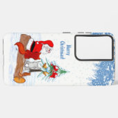 Weihnachtsmann mit Rabbit Fox und Eichhörnchen Samsung Galaxy Hülle (Rückseite (Horizontal))