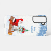 Weihnachtsmann mit Rabbit Fox und Eichhörnchen Samsung Galaxy Hülle (Rückseite (Horizontal))