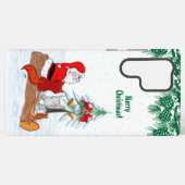 Weihnachtsmann mit Rabbit Fox und Eichhörnchen Samsung Galaxy Hülle (Rückseite (Horizontal))