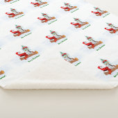 Weihnachtsmann mit Rabbit Fox und Eichhörnchen Sherpadecke (3/4)