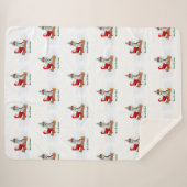 Weihnachtsmann mit Rabbit Fox und Eichhörnchen Sherpadecke (Vorderseite (Horizontal))