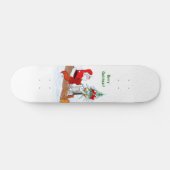 Weihnachtsmann mit Rabbit Fox und Eichhörnchen Skateboard (Horizontal)