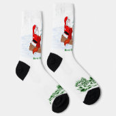 Weihnachtsmann mit Rabbit Fox und Eichhörnchen Socken (Rechts)