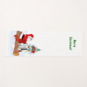 Weihnachtsmann mit Rabbit Fox und Eichhörnchen Yogamatte (Vorderseite (Horizontal))