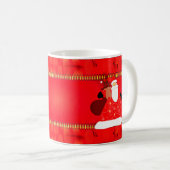 Weihnachtsmann mit Rentier Kaffeetasse (VorderseiteRechts)