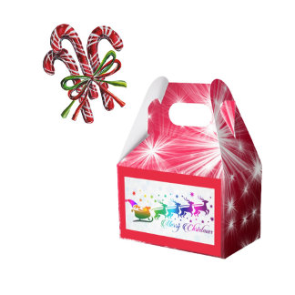 Weihnachtsmann mit Rentier Weihnachtsgeschenk Geschenkschachtel