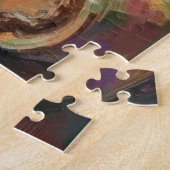Weihnachtsmann mit Rottweiler Weihnachtskunst Puzzle (Seite)