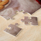 Weihnachtsmann mit Snacks Jigsaw Puzzle (Seite)