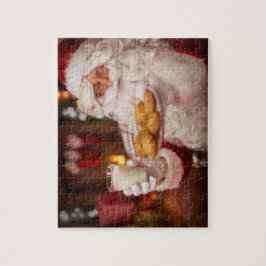 Weihnachtsmann mit Snacks Jigsaw Puzzle