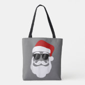 Weihnachtsmann mit Sonnenbrille Funny Christmas De Tasche (Rückseite)