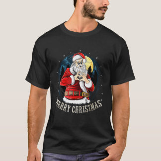 Weihnachtsmann mit Sonnenbrille Liebeszeichen Weih T-Shirt