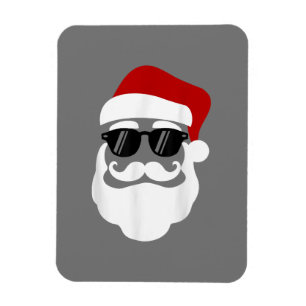Weihnachtsmann mit Sonnenbrille Lustiges Weihnacht Magnet