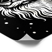 Weihnachtsmann mit Sonnenbrille Weihnachten Xmas f Poster (Ecke)