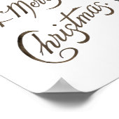 Weihnachtsmann mit Spielzeug und Trommel Poster (Ecke)