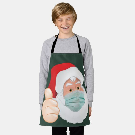 Weihnachtsmann mit Stolpersteinen nach oben, ZSD Schürze (Getragen)