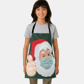 Weihnachtsmann mit Stolpersteinen nach oben, ZSD Schürze (Insitu)