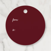 Weihnachtsmann mit Tannenbaum in 3D -  Geschenkanhänger (Rückseite)