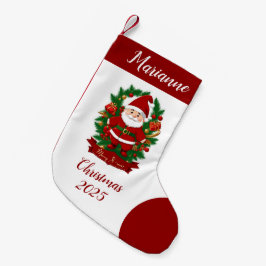 Weihnachtsmann mit Tannenzweigen -  Kleiner Weihnachtsstrumpf