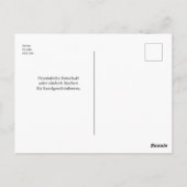 Weihnachtsmann mit Tannenzweigen - Postkarte (Rückseite)