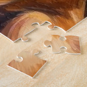 Weihnachtsmann mit Vizsla Weihnachtskunst Puzzle (Seite)