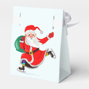 Weihnachtsmann mit Weihnachten-Geschenkboxen Geschenkschachtel