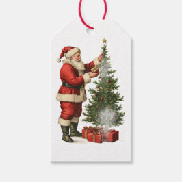 WEIHNACHTSMANN MIT WEIHNACHTSBAUM GESCHENKANHÄNGER