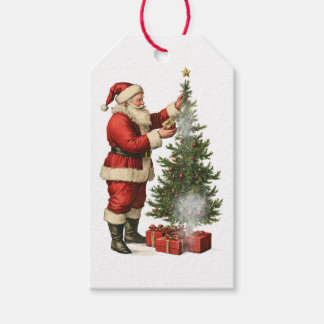 WEIHNACHTSMANN MIT WEIHNACHTSBAUM GESCHENKANHÄNGER