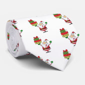 Weihnachtsmann mit Weihnachtsgeschenk Krawatte (Gerollt)