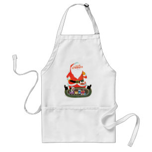 Weihnachtsmann mit Zug Schürze