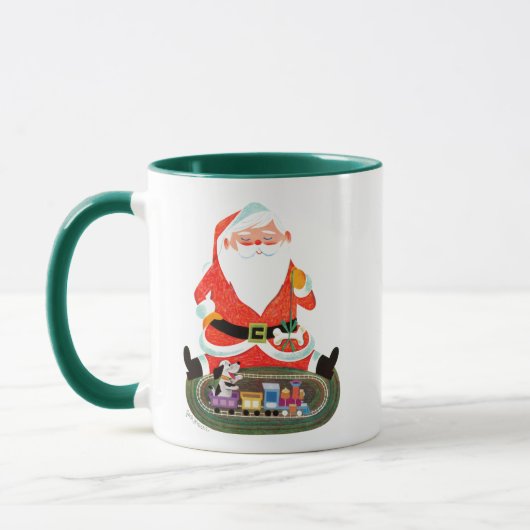 Weihnachtsmann mit Zug Tasse (Links)