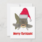 Weihnachtsmann Mitteilungskarte (Vorderseite)