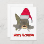 Weihnachtsmann Mitteilungskarte (Vorne/Hinten)