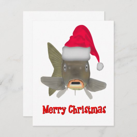 Weihnachtsmann Mitteilungskarte (Vorne/Hinten)