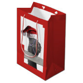 Weihnachtsmann Mittlere Geschenktüte (Vorderseite Schrägansicht)