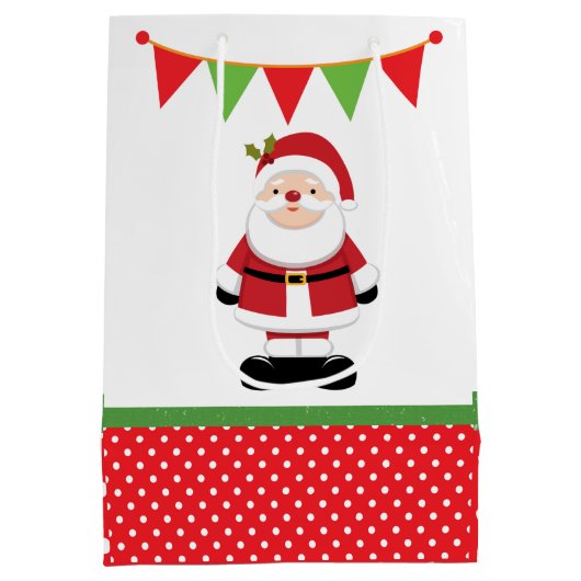 Weihnachtsmann Mittlere Geschenktüte (Rückseite)