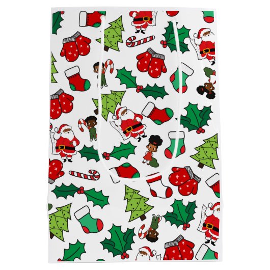 Weihnachtsmann Mittlere Geschenktüte (Rückseite)