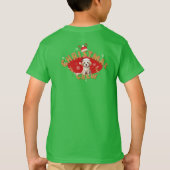 Weihnachtsmann Monogram Gingerbread Letter A Boy T-Shirt (Rückseite)