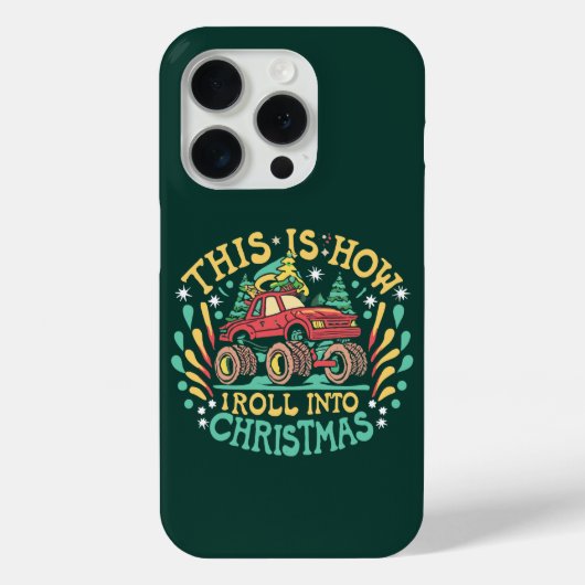 Weihnachtsmann Monster Truck Boys Weihnachten Case-Mate iPhone Hülle (Rückseite)