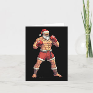 Weihnachtsmann Muay Thai - Weihnachten B Karte